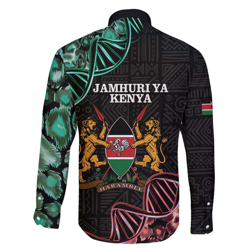 Kenya Is In My DNA Family Matching Off Shoulder Maxi Dress and Hawaiian Shirt Kenyan Map Happy Jamhuri Day - Wonder Print Shop