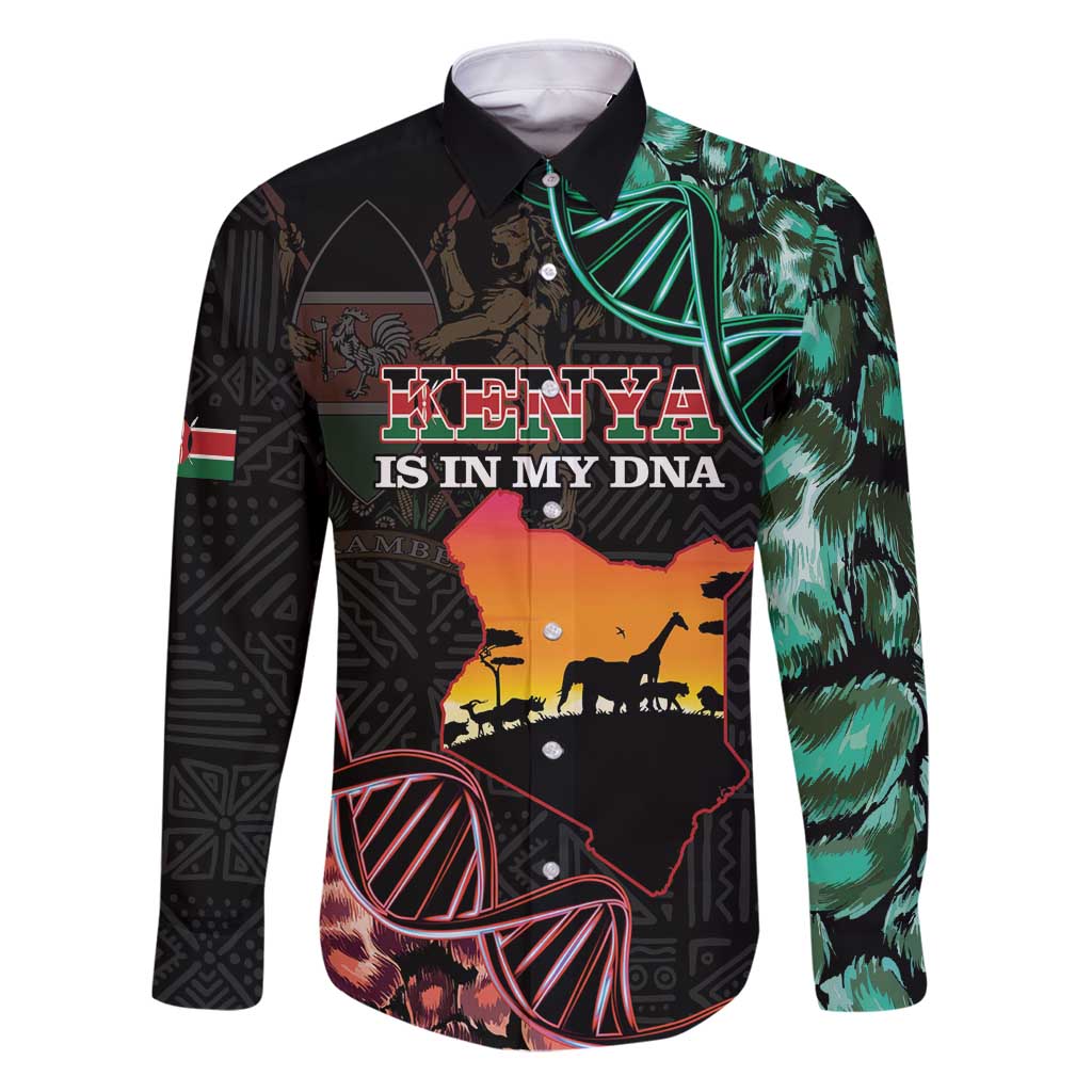 Kenya Is In My DNA Family Matching Puletasi and Hawaiian Shirt Kenyan Map Happy Jamhuri Day - Wonder Print Shop