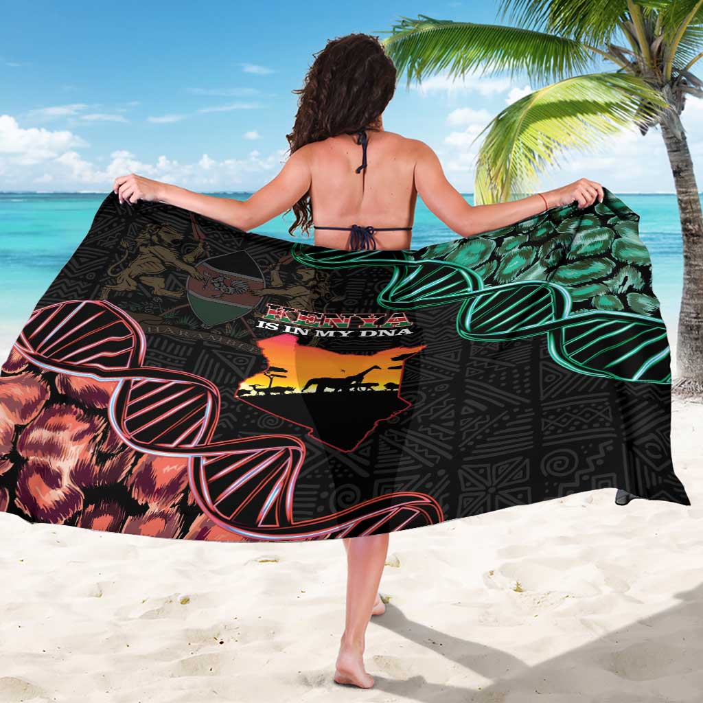 Kenya Is In My DNA Sarong Kenyan Map Happy Jamhuri Day - Wonder Print Shop