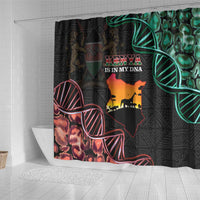 Kenya Is In My DNA Shower Curtain Kenyan Map Happy Jamhuri Day