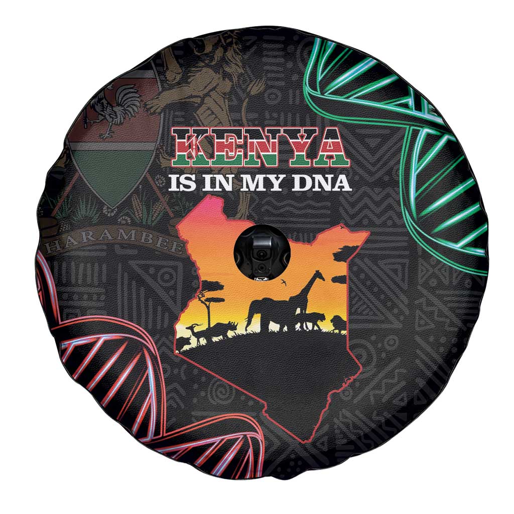 Kenya Is In My DNA Spare Tire Cover Kenyan Map Happy Jamhuri Day - Wonder Print Shop