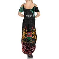 Kenya Is In My DNA Summer Maxi Dress Kenyan Map Happy Jamhuri Day - Wonder Print Shop