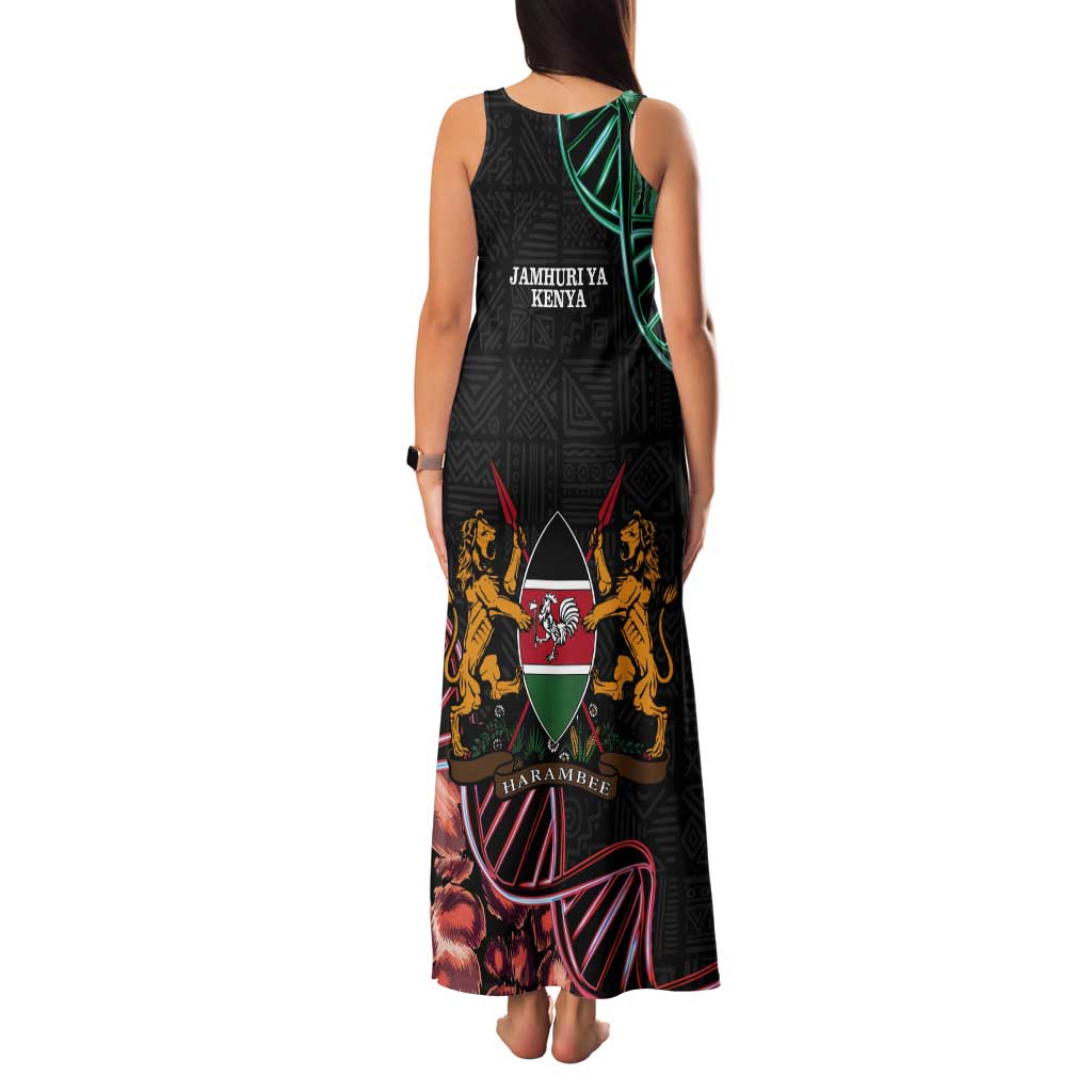 Kenya Is In My DNA Tank Maxi Dress Kenyan Map Happy Jamhuri Day - Wonder Print Shop