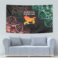 Kenya Is In My DNA Tapestry Kenyan Map Happy Jamhuri Day - Wonder Print Shop