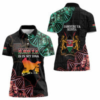 Kenya Is In My DNA Women Polo Shirt Kenyan Map Happy Jamhuri Day - Wonder Print Shop