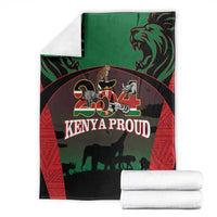 Proud Kenya 254 Blanket Kenyan Safari Animals