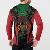 Proud Kenya 254 Button Sweatshirt Kenyan Safari Animals - Wonder Print Shop