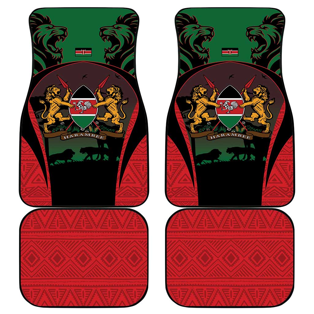 Proud Kenya 254 Car Mats Kenyan Safari Animals - Wonder Print Shop