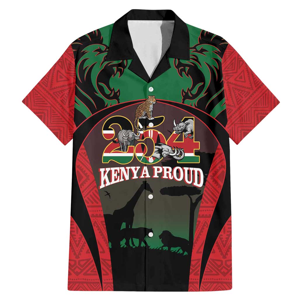 Proud Kenya 254 Family Matching Mermaid Dress and Hawaiian Shirt Kenyan Safari Animals - Wonder Print Shop