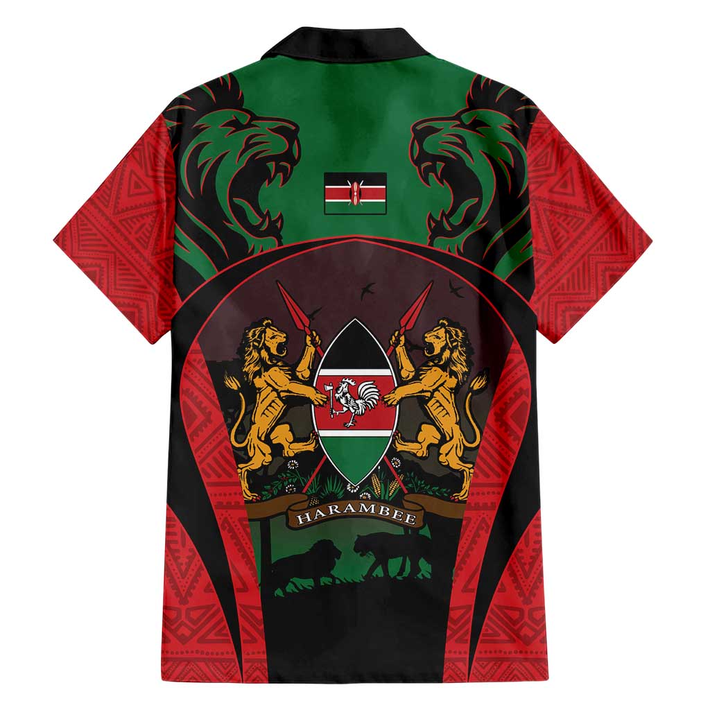 Proud Kenya 254 Family Matching Short Sleeve Bodycon Dress and Hawaiian Shirt Kenyan Safari Animals - Wonder Print Shop