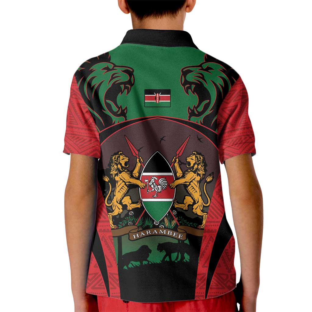 Proud Kenya 254 Kid Polo Shirt Kenyan Safari Animals - Wonder Print Shop