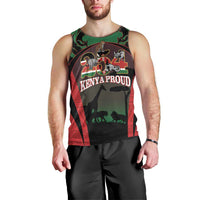 Proud Kenya 254 Men Tank Top Kenyan Safari Animals - Wonder Print Shop