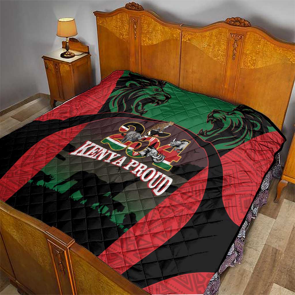 Proud Kenya 254 Quilt Kenyan Safari Animals - Wonder Print Shop