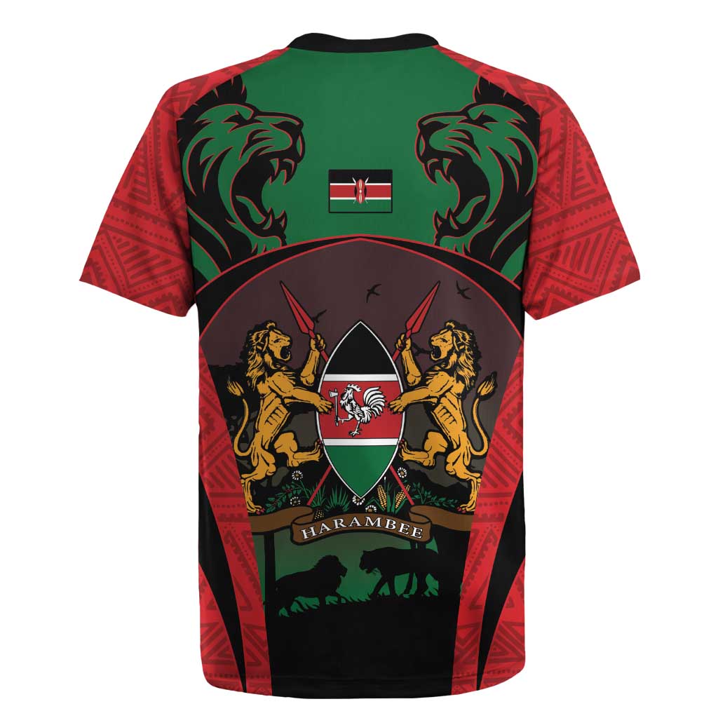 Proud Kenya 254 Rugby Jersey Kenyan Safari Animals - Wonder Print Shop
