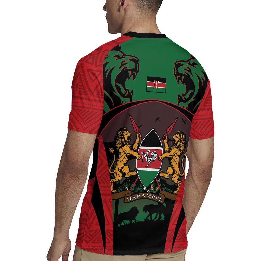 Proud Kenya 254 Rugby Jersey Kenyan Safari Animals - Wonder Print Shop