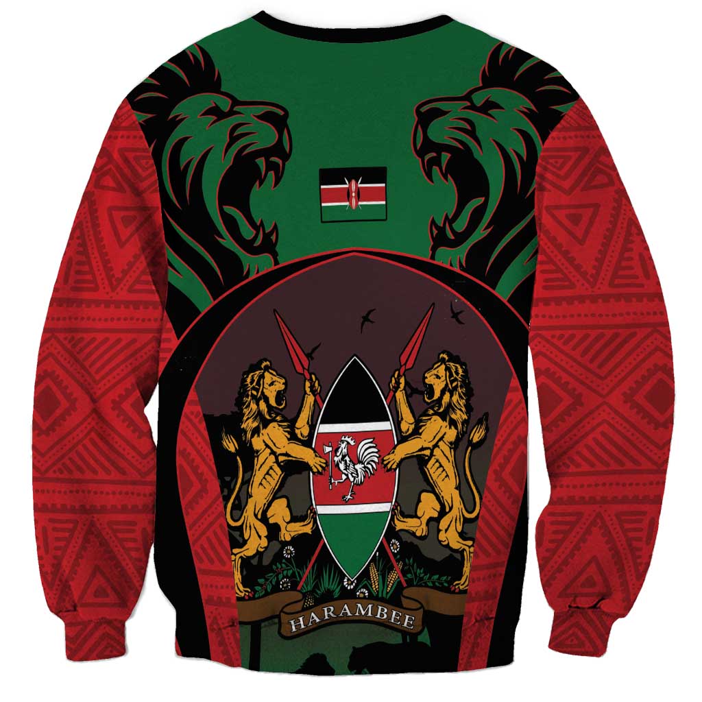 Proud Kenya 254 Sweatshirt Kenyan Safari Animals - Wonder Print Shop