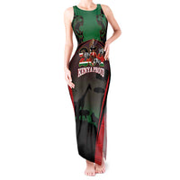 Proud Kenya 254 Tank Maxi Dress Kenyan Safari Animals - Wonder Print Shop