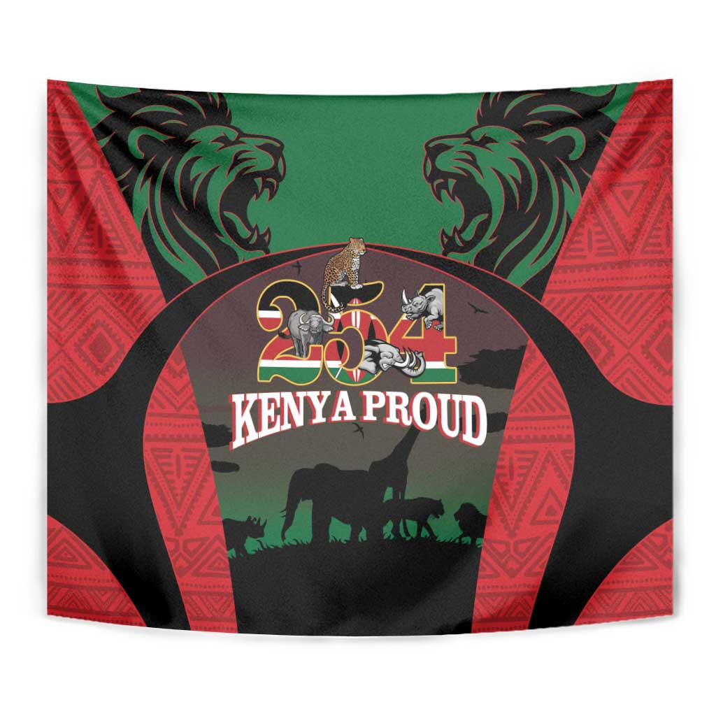 Proud Kenya 254 Tapestry Kenyan Safari Animals - Wonder Print Shop