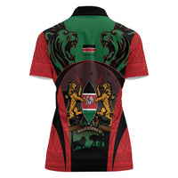 Proud Kenya 254 Women Polo Shirt Kenyan Safari Animals - Wonder Print Shop