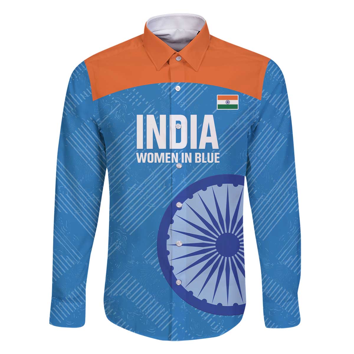 Custom India Cricket Family Matching Off The Shoulder Long Sleeve Dress and Hawaiian Shirt Go Women In Blue - Wonder Print Shop