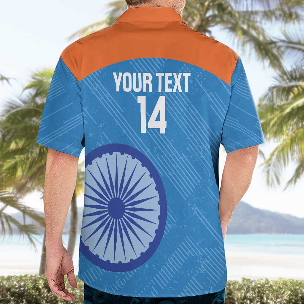 Custom India Cricket Hawaiian Shirt Go Women In Blue - Wonder Print Shop