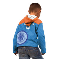 Custom India Cricket Kid Hoodie Go Women In Blue - Wonder Print Shop