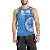 Custom India Cricket Men Tank Top Go Women In Blue - Wonder Print Shop