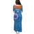 Custom India Cricket Puletasi Go Women In Blue - Wonder Print Shop