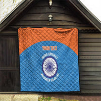 Custom India Cricket Quilt Go Women In Blue - Wonder Print Shop