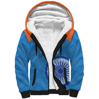 Custom India Cricket Sherpa Hoodie Go Women In Blue - Wonder Print Shop