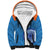 Custom India Cricket Sherpa Hoodie Go Women In Blue - Wonder Print Shop