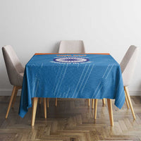 Custom India Cricket Tablecloth Go Women In Blue - Wonder Print Shop