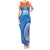Custom India Cricket Tank Maxi Dress Go Women In Blue - Wonder Print Shop