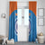 Custom India Cricket Window Curtain Go Women In Blue - Wonder Print Shop