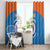 Custom India Cricket Window Curtain Go Women In Blue - Wonder Print Shop