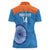 Custom India Cricket Women Polo Shirt Go Women In Blue - Wonder Print Shop