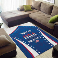 Custom USA 2025 Volleyball Area Rug Sporty Style