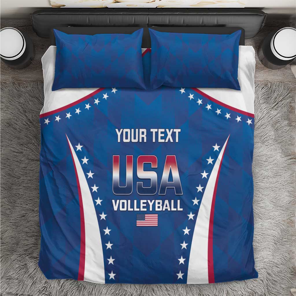 Custom USA 2025 Volleyball Bedding Set Sporty Style