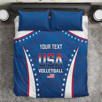 Custom USA 2025 Volleyball Bedding Set Sporty Style
