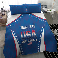 Custom USA 2025 Volleyball Bedding Set Sporty Style