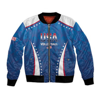 Custom USA 2025 Volleyball Bomber Jacket Sporty Style