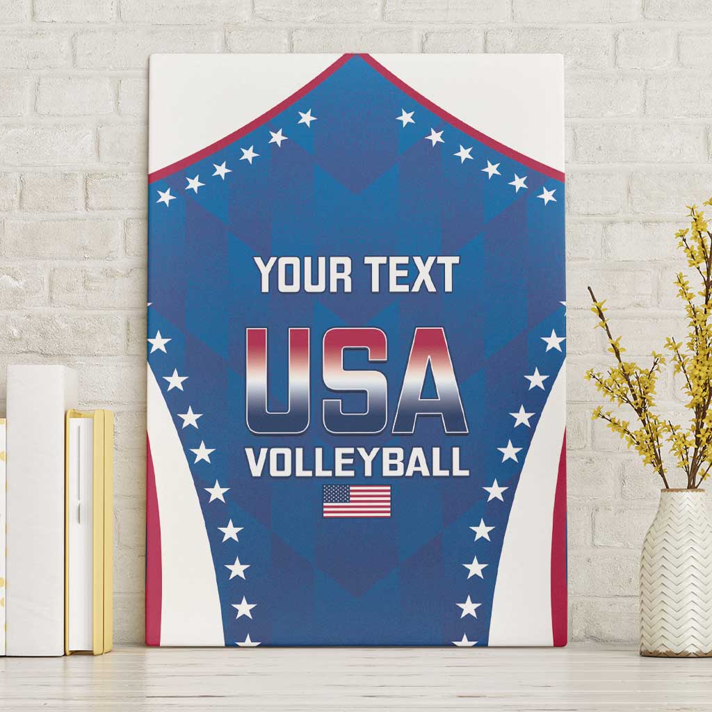 Custom USA 2025 Volleyball Canvas Wall Art Sporty Style