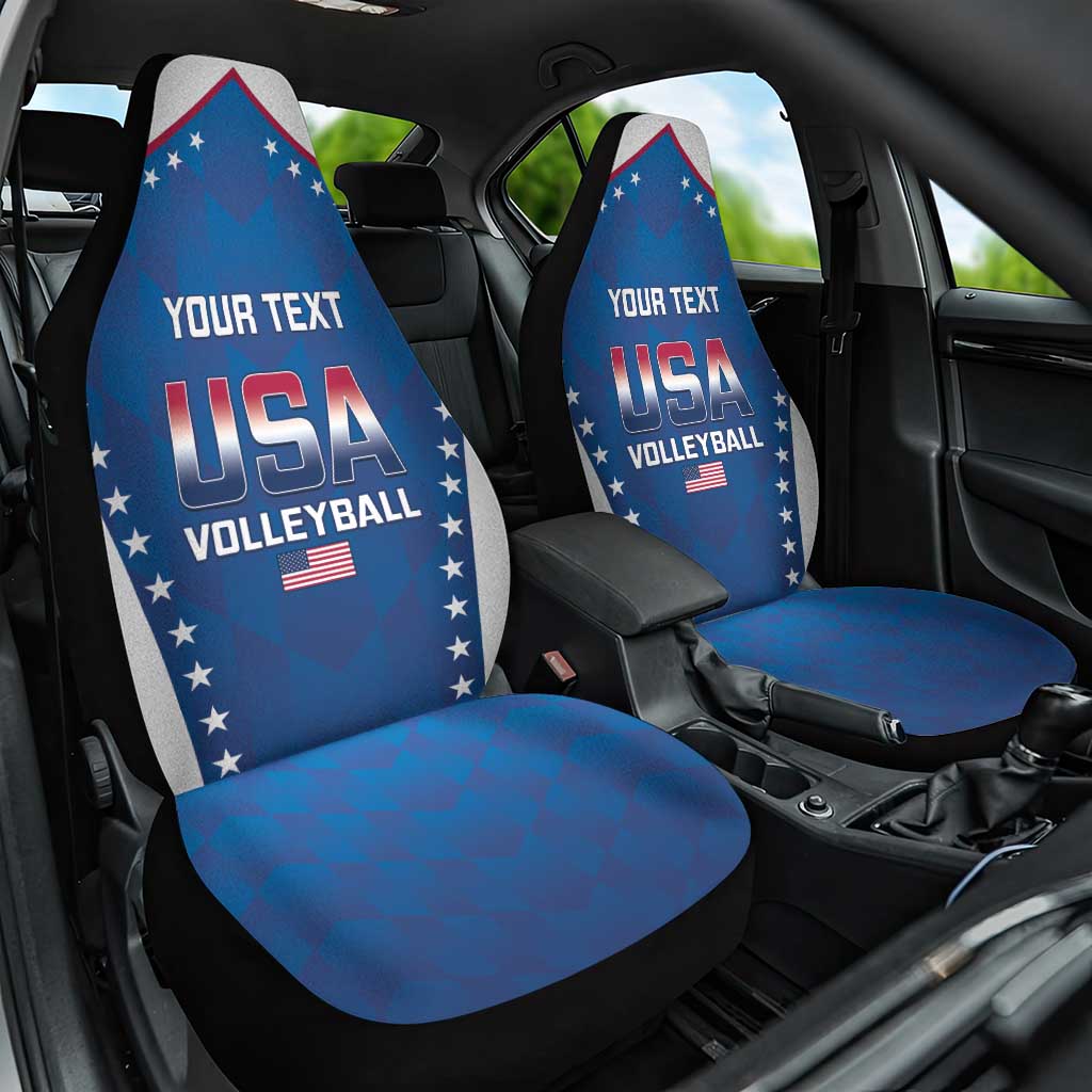 Custom USA 2025 Volleyball Car Seat Cover Sporty Style