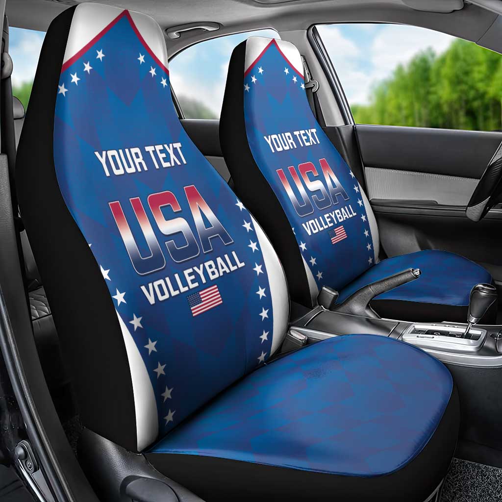 Custom USA 2025 Volleyball Car Seat Cover Sporty Style