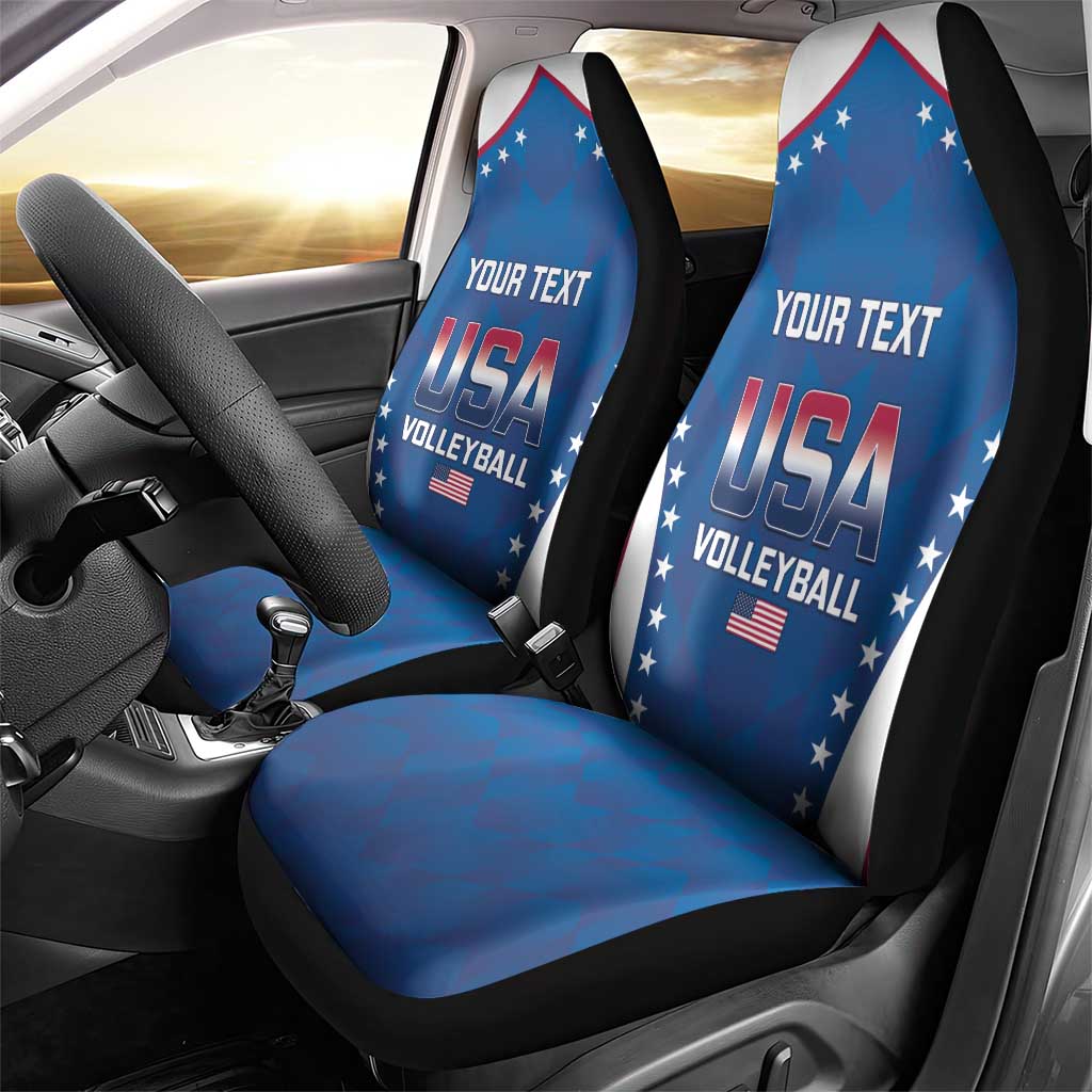 Custom USA 2025 Volleyball Car Seat Cover Sporty Style