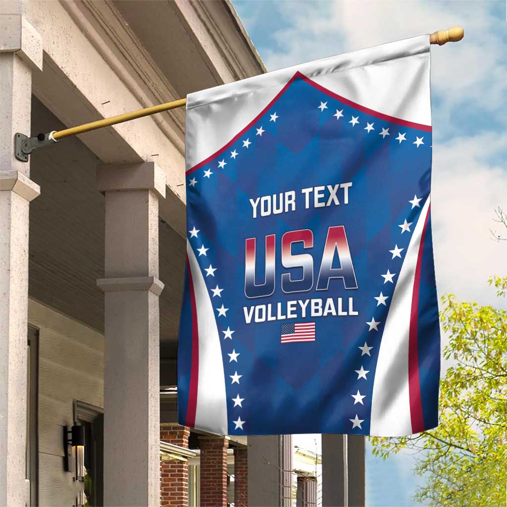 Custom USA 2025 Volleyball Garden Flag Sporty Style