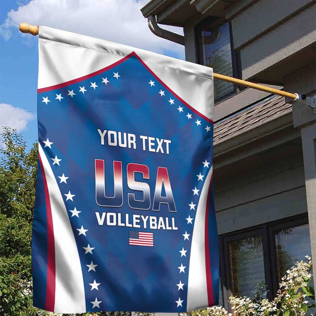 Custom USA 2025 Volleyball Garden Flag Sporty Style
