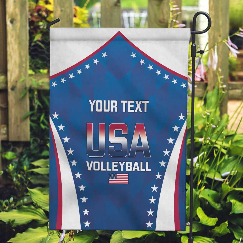 Custom USA 2025 Volleyball Garden Flag Sporty Style