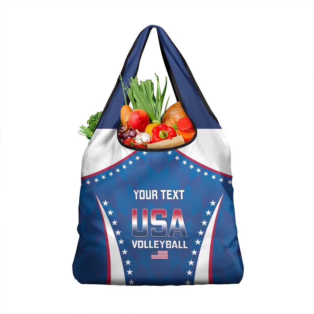Custom USA 2025 Volleyball Grocery Bag Sporty Style