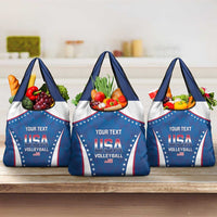 Custom USA 2025 Volleyball Grocery Bag Sporty Style